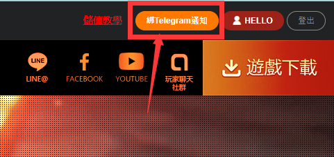 點擊綁telegram通知